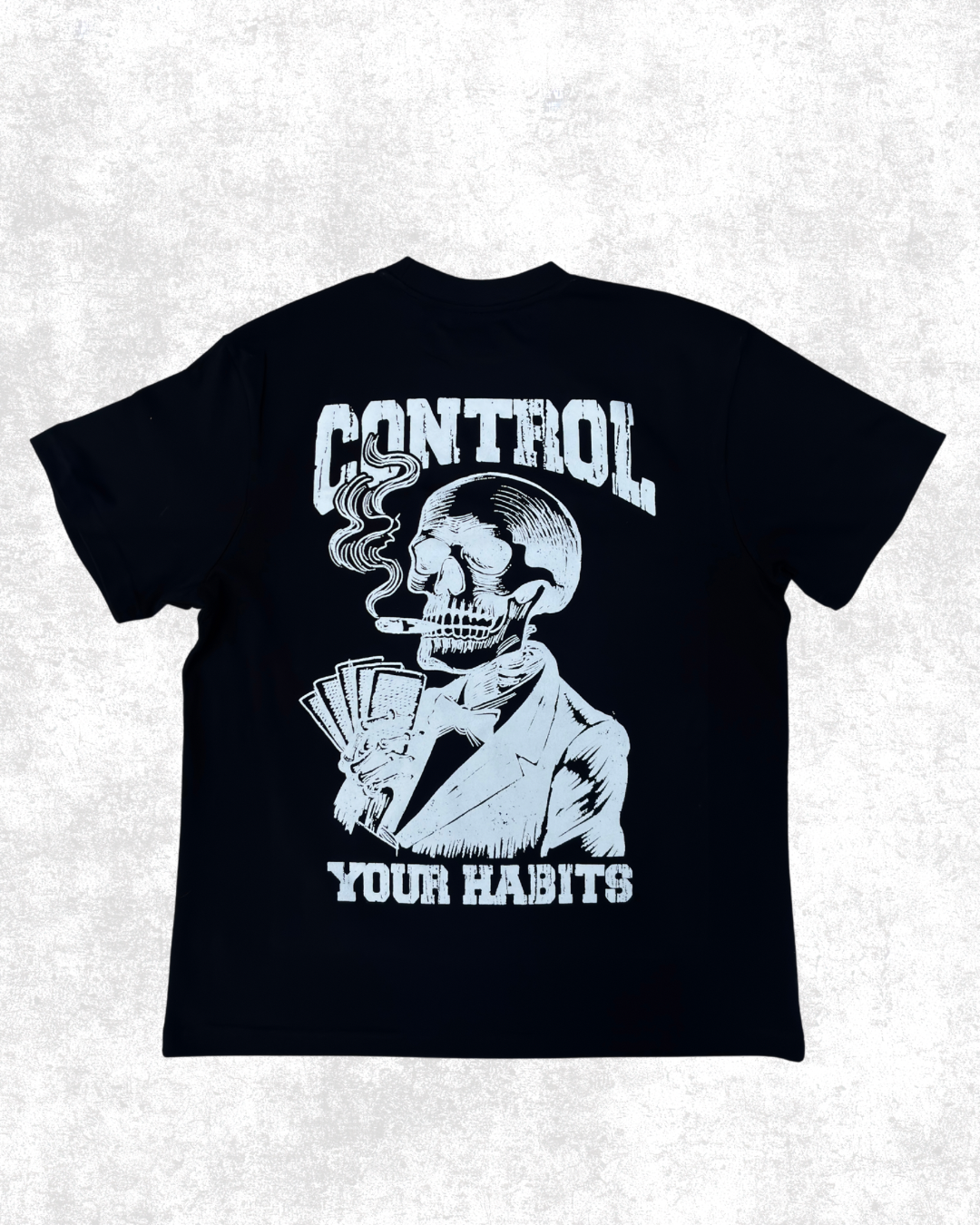 BLACK SKLTN TEE